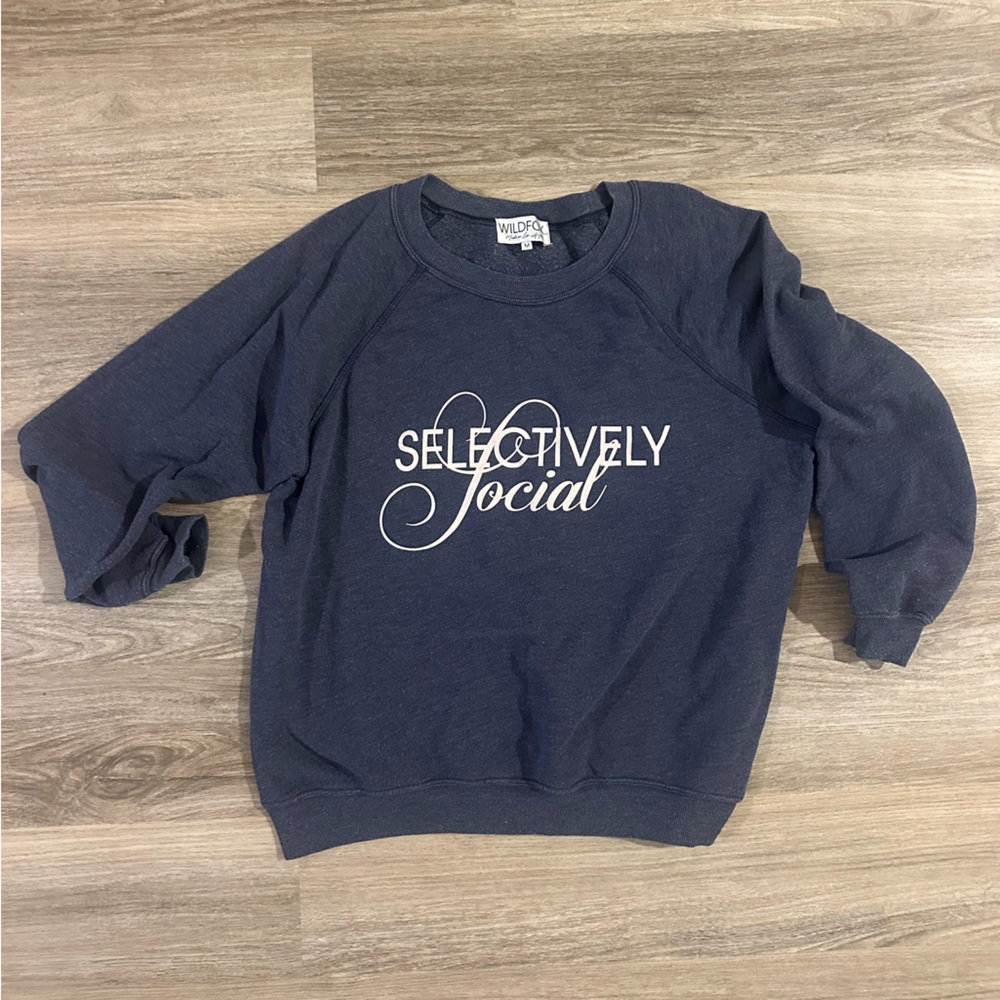 Wildfox Navy Cozy Sweatshirt